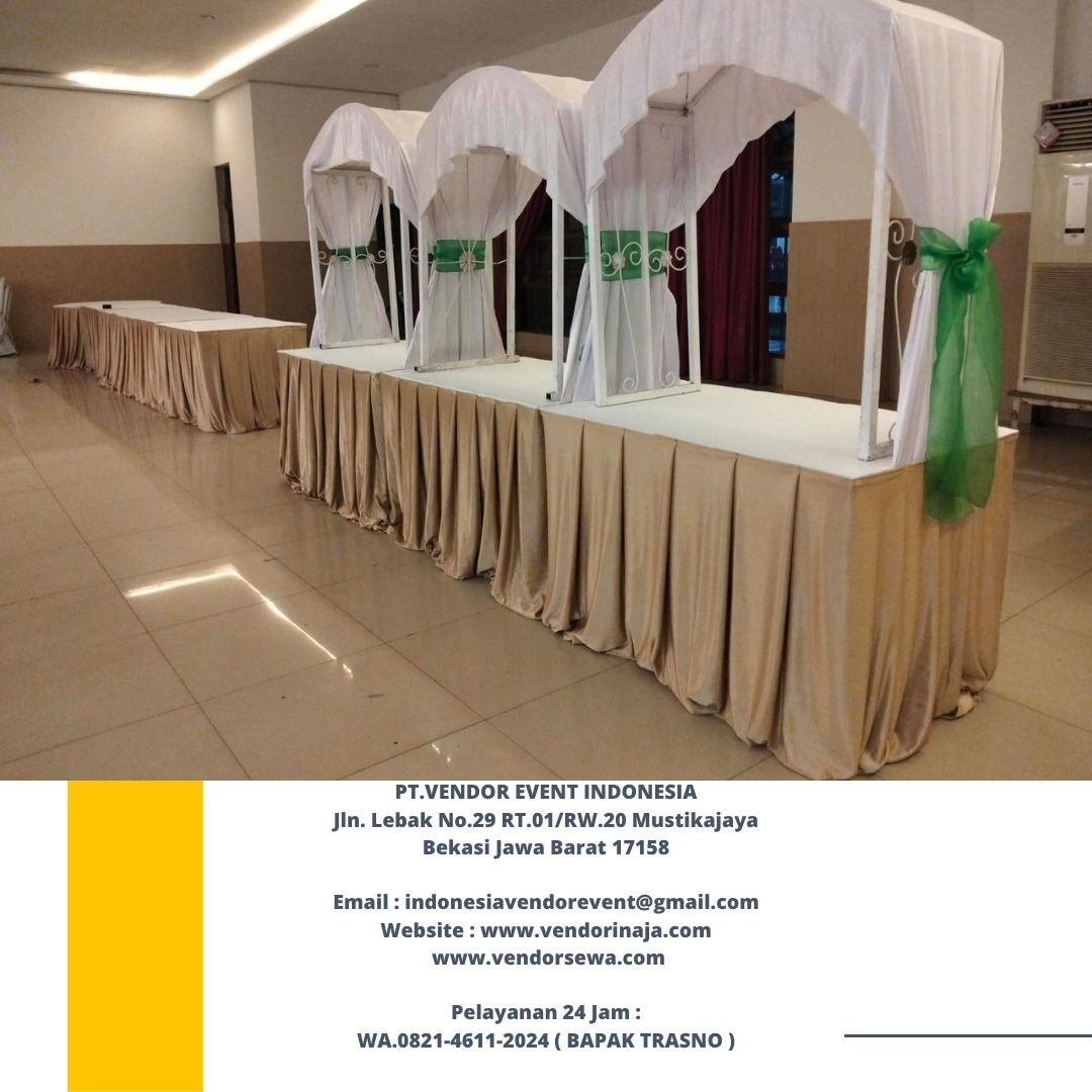 Sewa Meja Stand Makanan Atau Gubukan Full Cover Area Jakarta