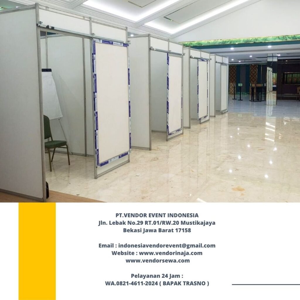 Sewa Partisi Putih Ruangan 2x3 Di Gedung PKB Jakpus