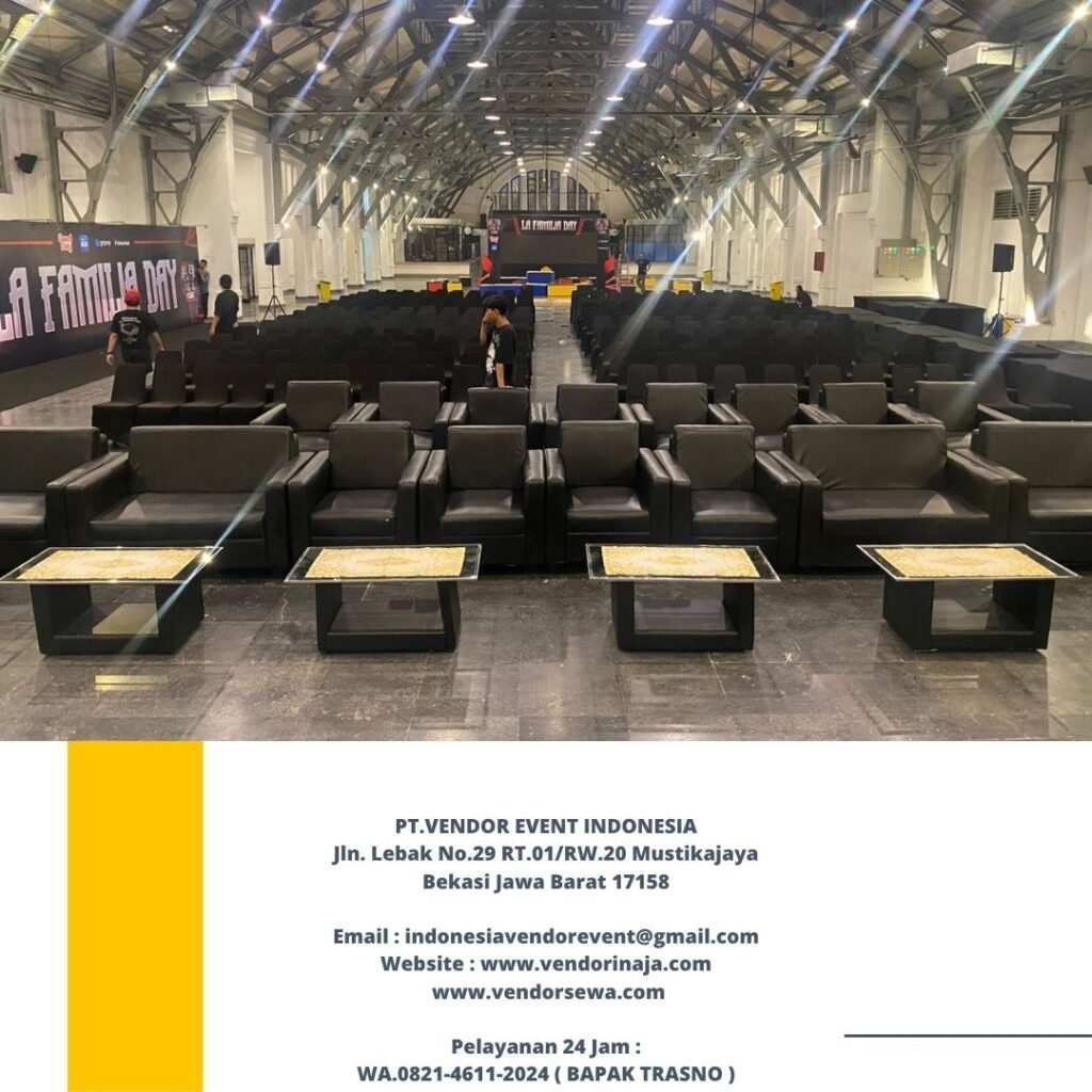 Sewa SOFA SINGLE Dan DOUBLE HITAM Di Jakarta