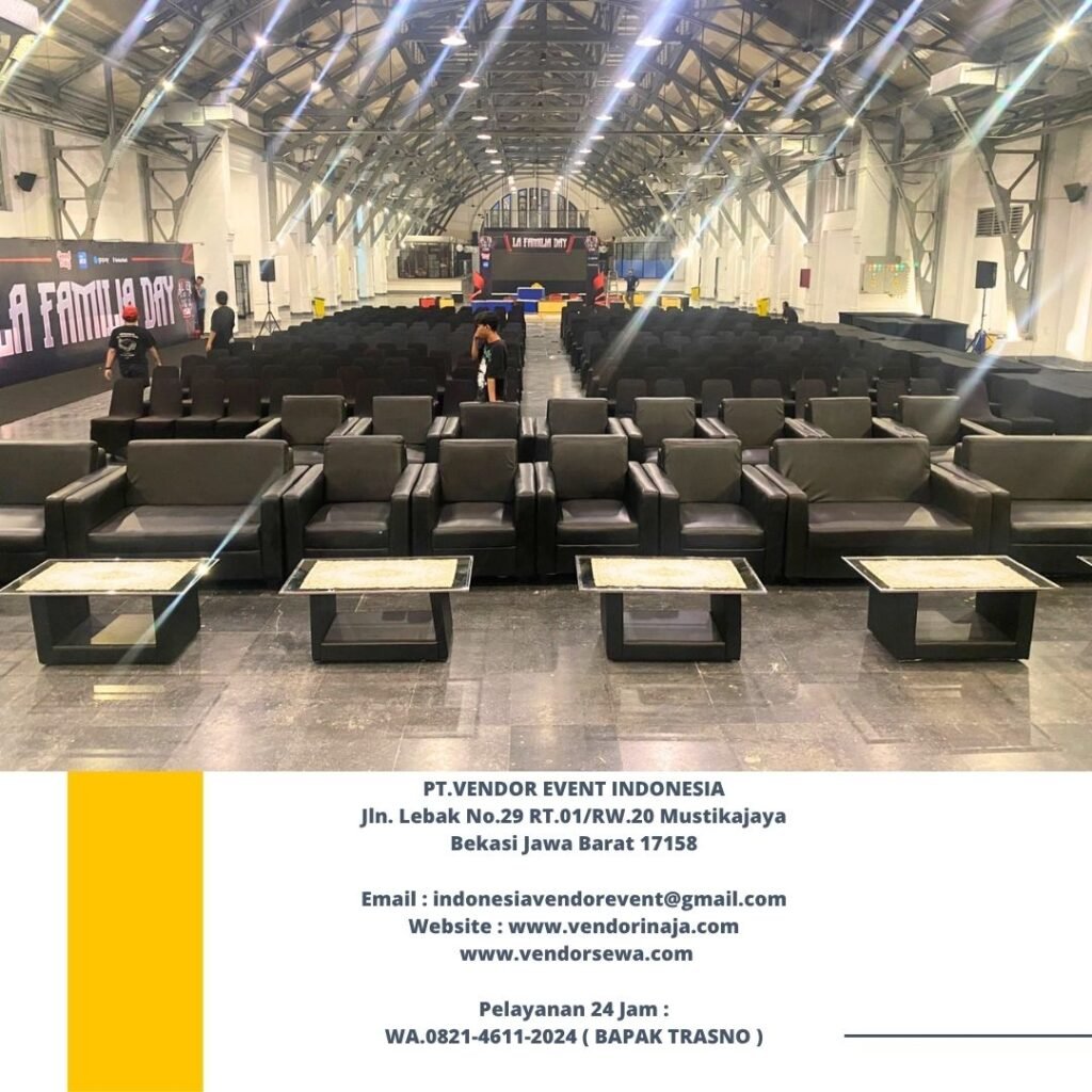 sewa SOFA KOTAK MINIMALIS warna hitam dan putih Bogor