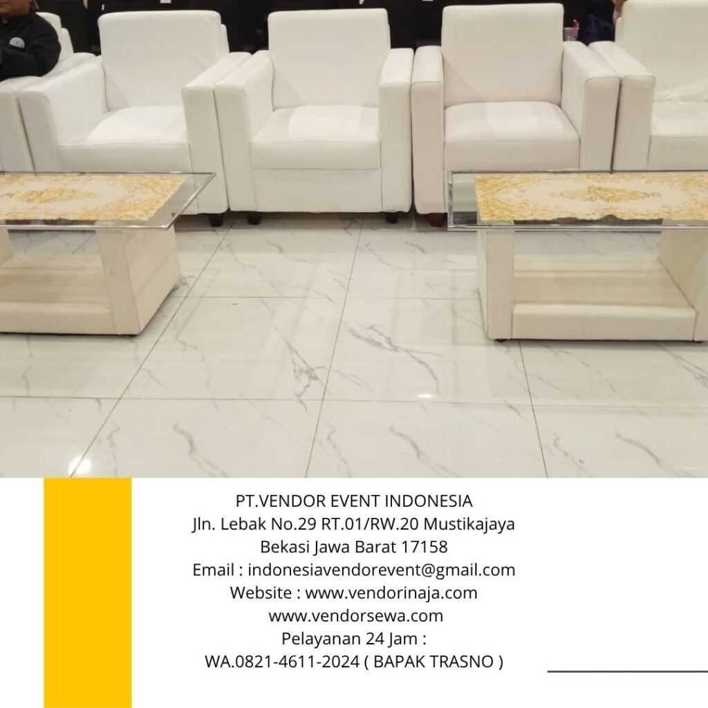 sewa SOFA KOTAK MINIMALIS warna hitam dan putih Bogor