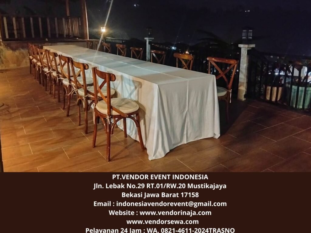 Sewa Kursi Silang Atau Cross Back Chairs Tangerang