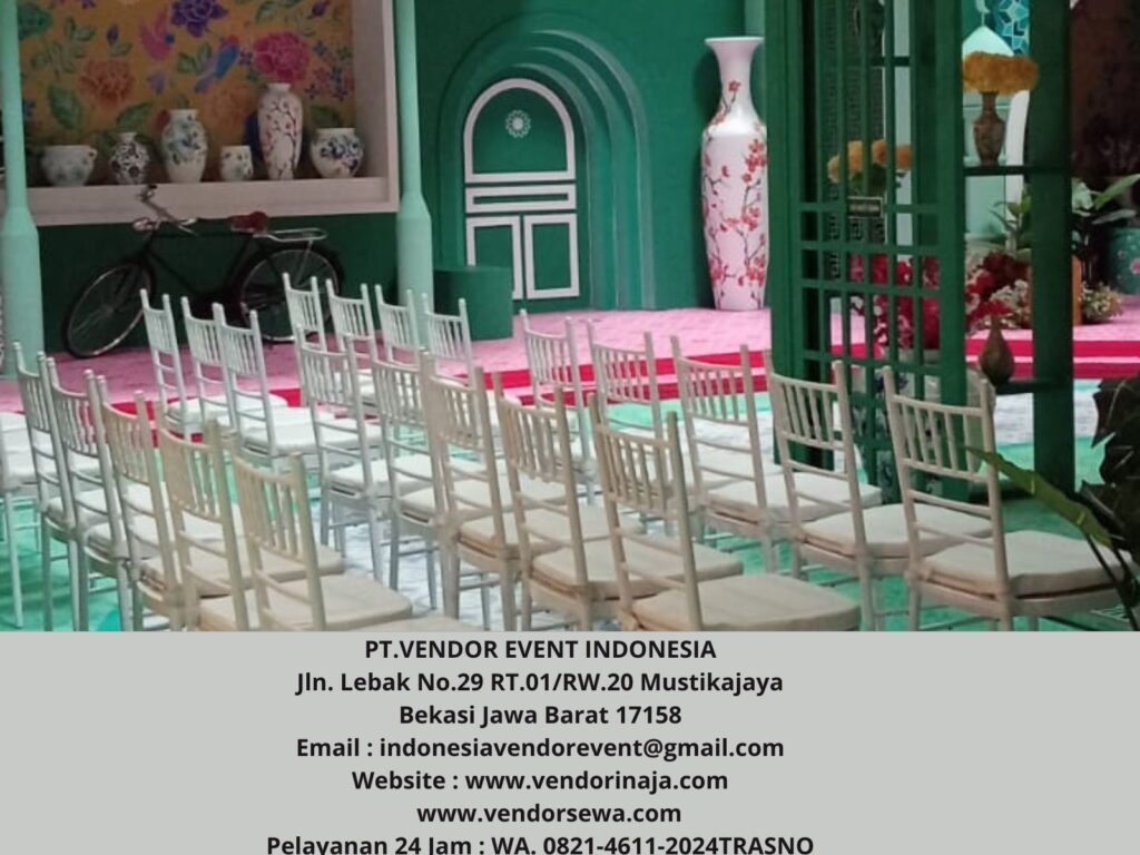 Sewa Kursi Tiffany Putih Kayu Event Grandwisata