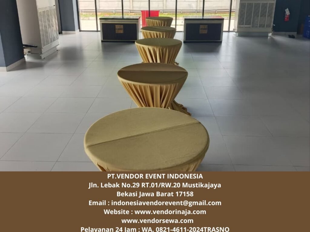Sewa MEJA BARSTOOL TEBAR PITA GOLD Jakarta