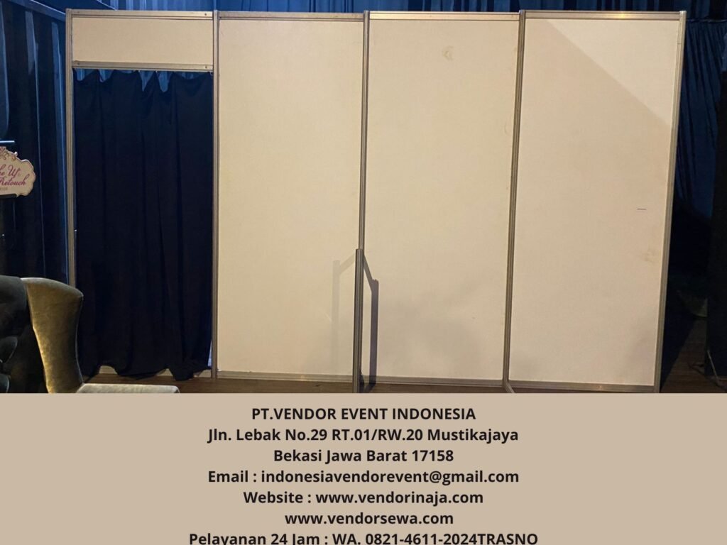 Sewa PARTISI PUTIH PINTU TIRAI HITAM Kebayoran Jakarta