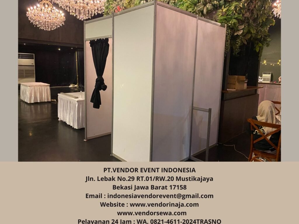 Sewa PARTISI PUTIH PINTU TIRAI HITAM Kebayoran Jakarta