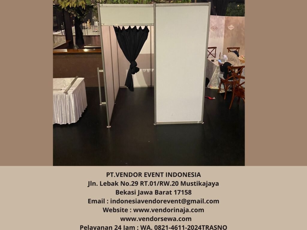 Sewa PARTISI PUTIH PINTU TIRAI HITAM Kebayoran Jakarta