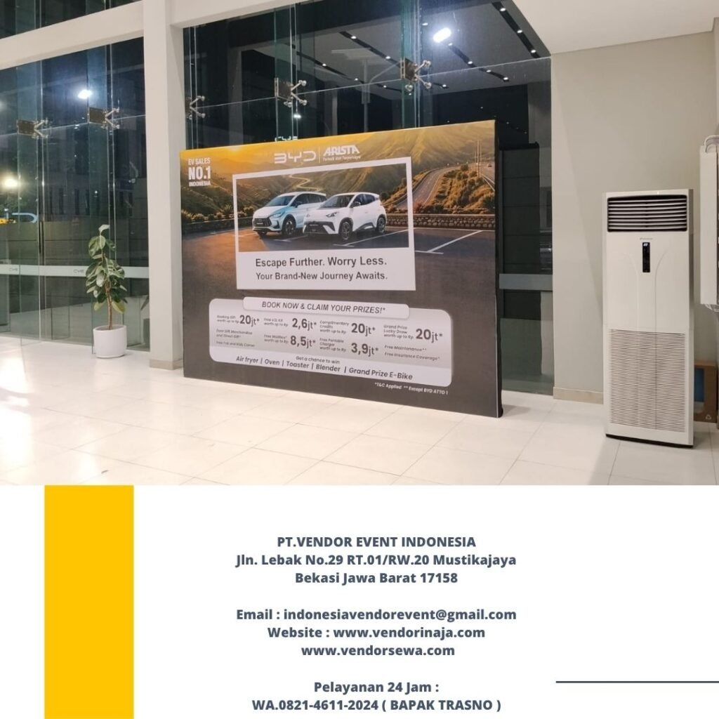 Rental Backdrop Event BYD Pluit Jakarta Utara