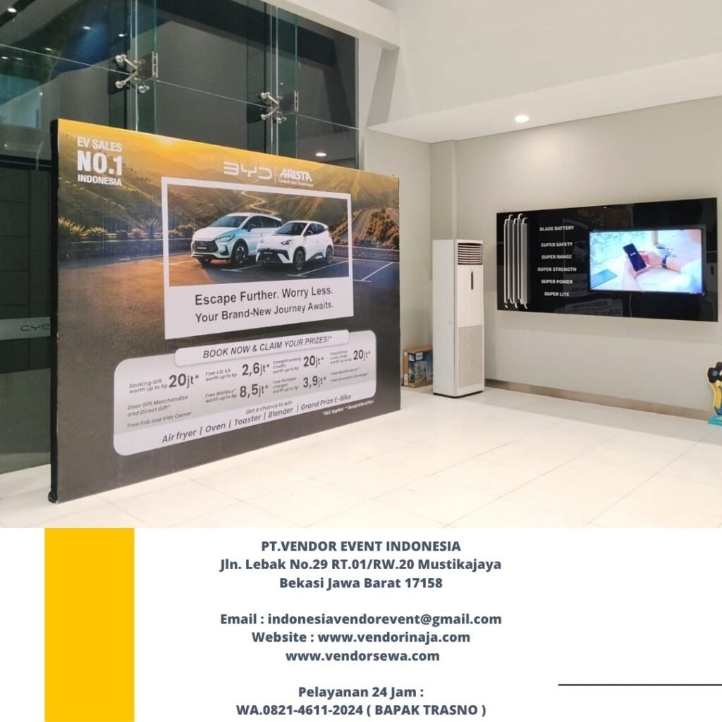 Rental Backdrop Event BYD Pluit Jakarta Utara