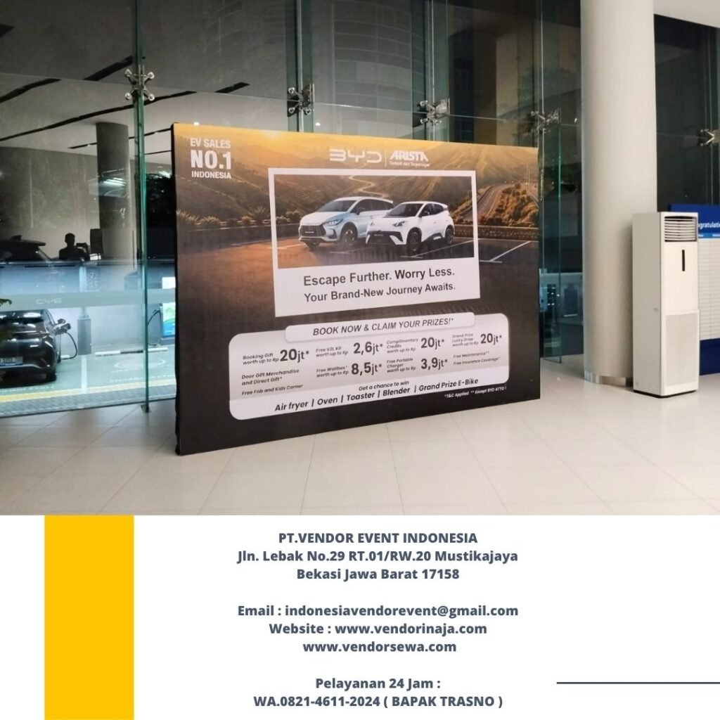 Rental Backdrop Event BYD Pluit Jakarta Utara