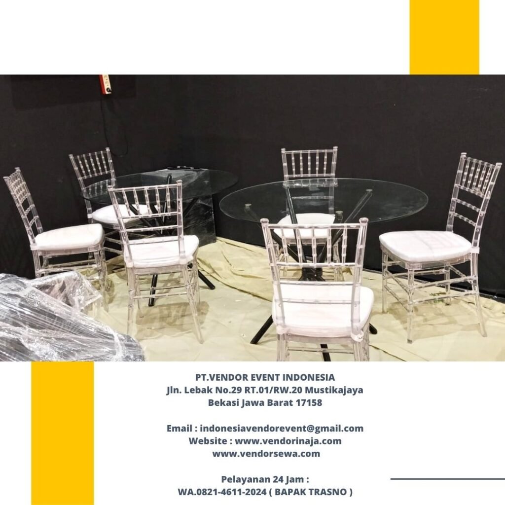 Rental Tiffany Acrylic Chairs Jakarta