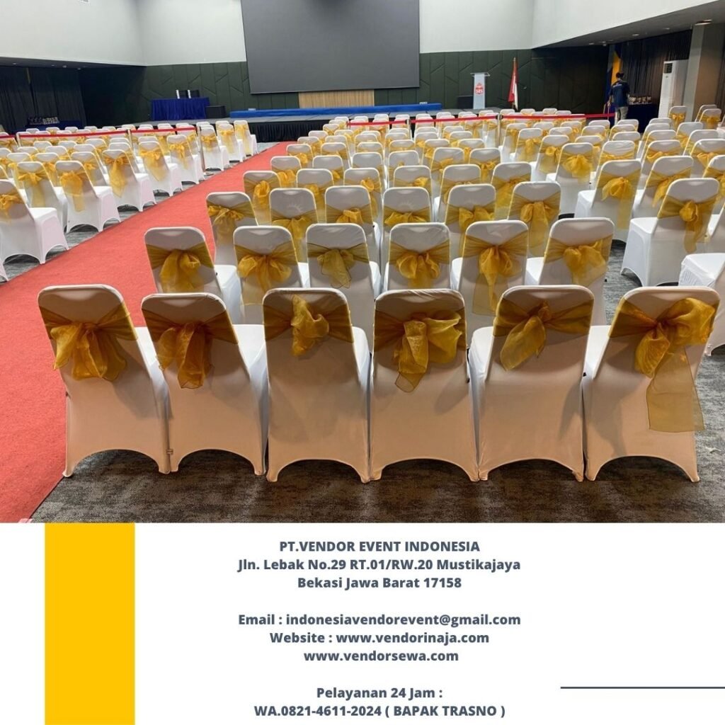 Sewa Kursi Stainless Cover Putih Cakung Jaktim