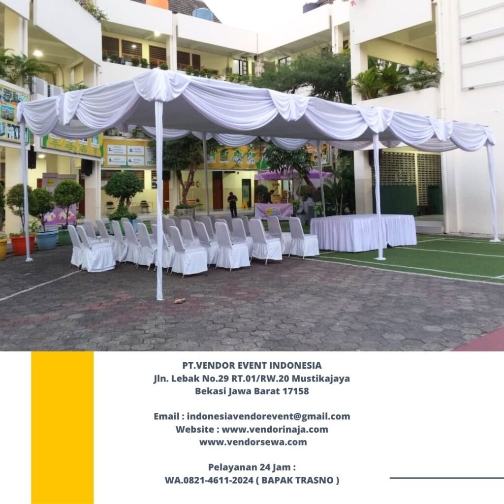 Sewa Tenda Serut Putih Event Al Azhar Kelapa Gading Jakarta