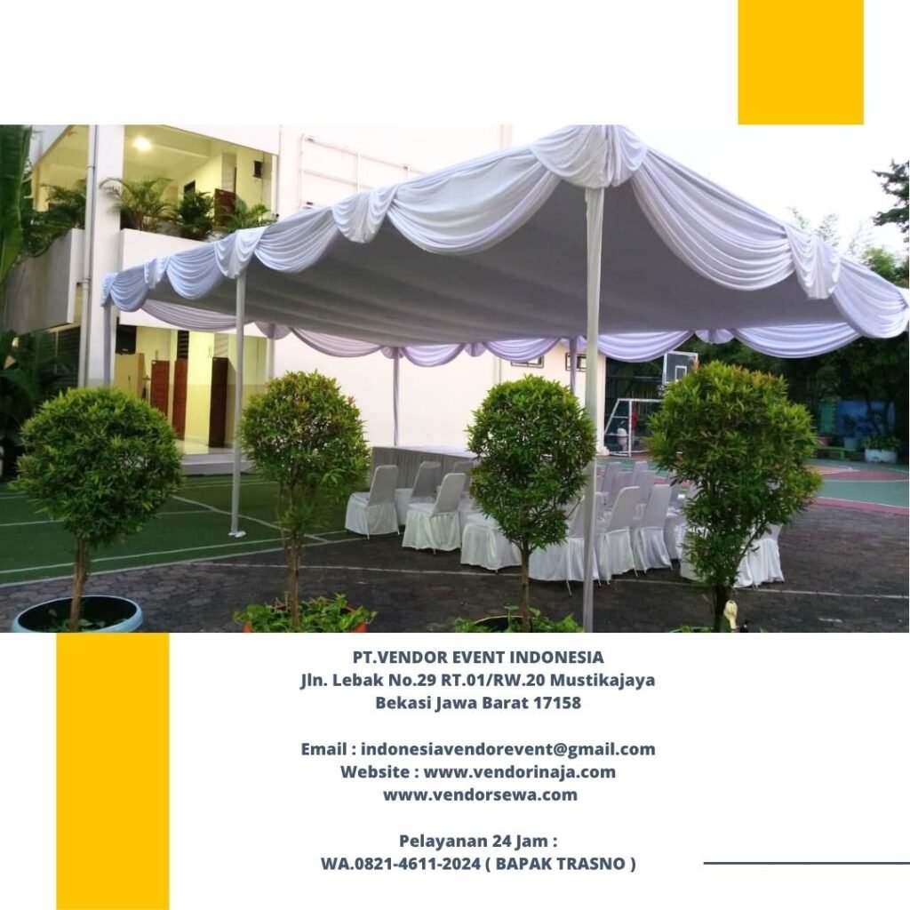 Sewa Tenda Serut Putih Event Al Azhar Kelapa Gading Jakarta