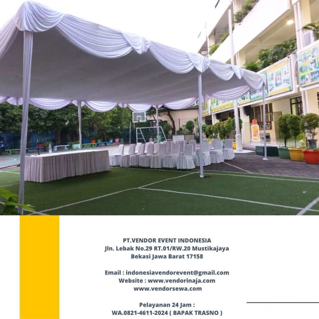 Sewa Tenda Serut Putih Event Al Azhar Kelapa Gading Jakarta