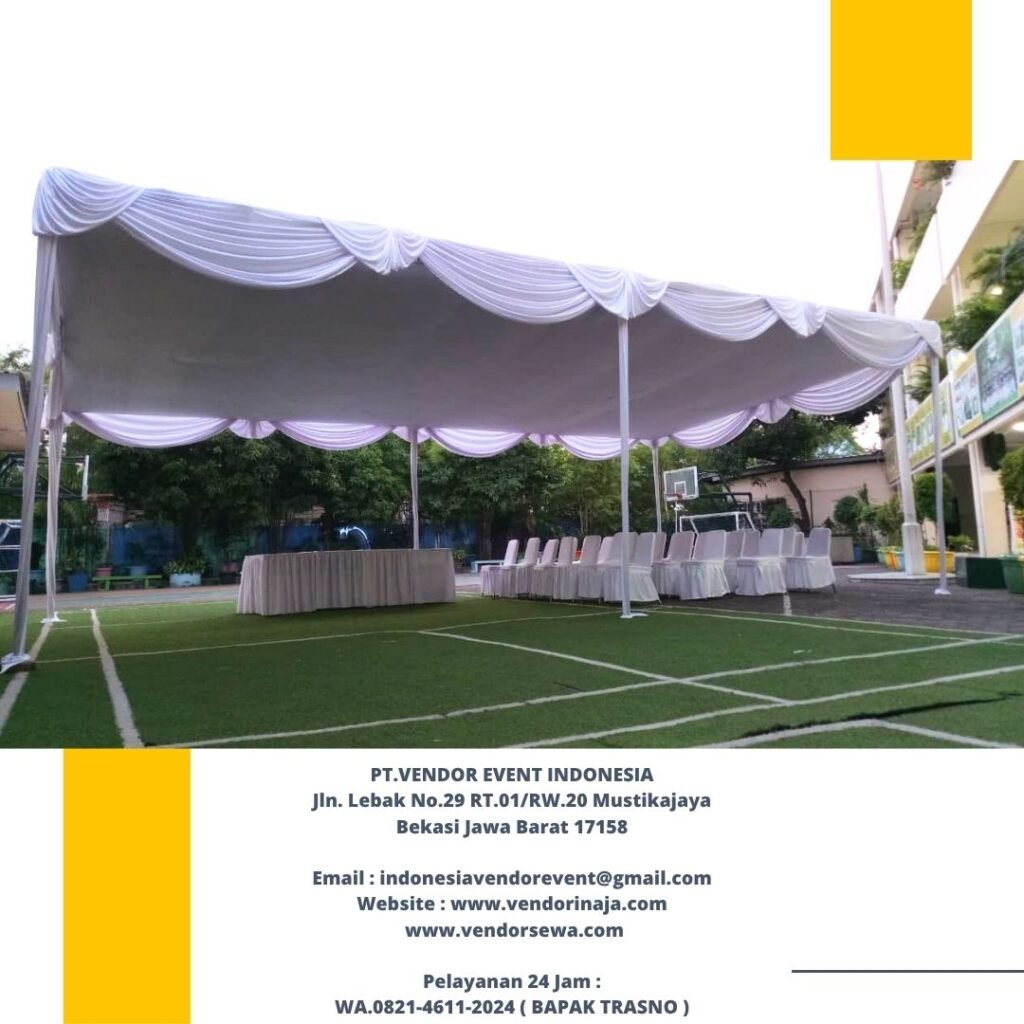 Sewa Tenda Serut Putih Event Al Azhar Kelapa Gading Jakarta
