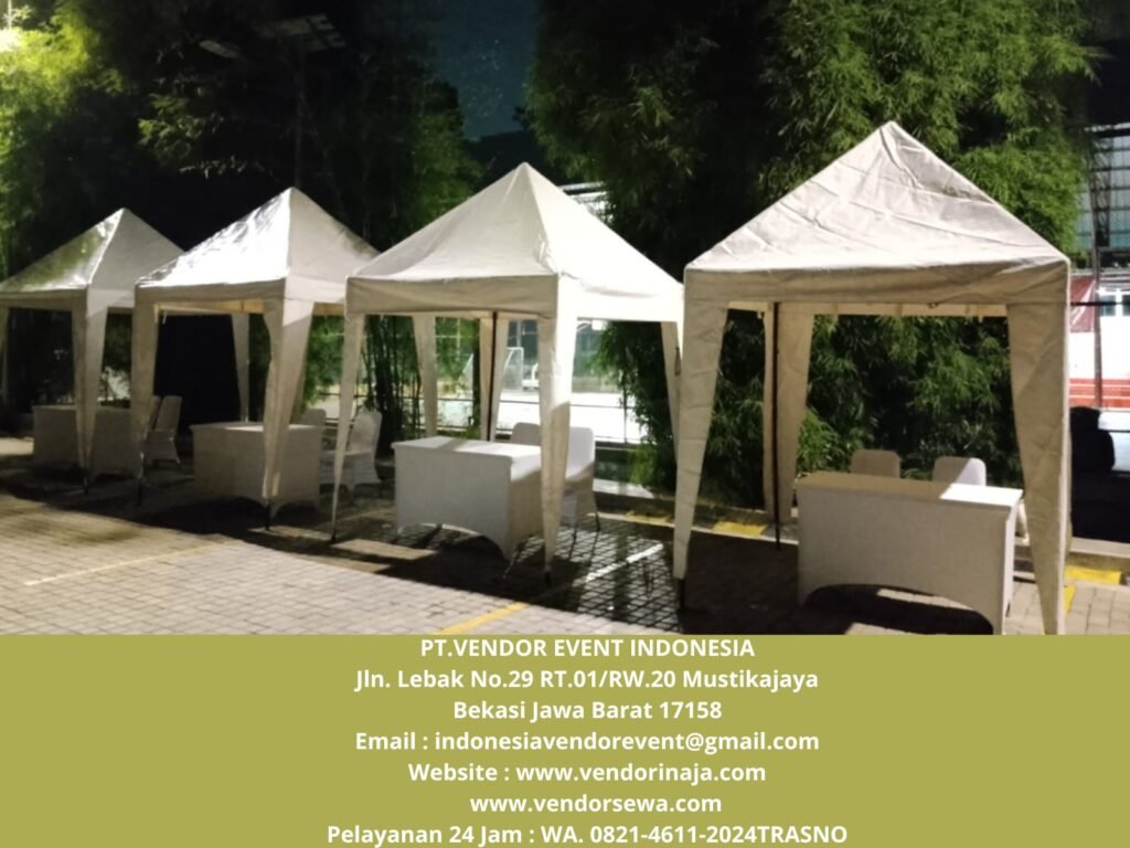 Rental TENDA BAZAR 2x2m,3x3m Atap putih Jakarta