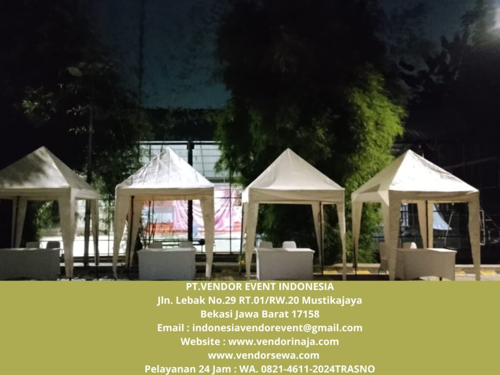 Rental TENDA BAZAR 2x2m,3x3m Atap putih Jakarta