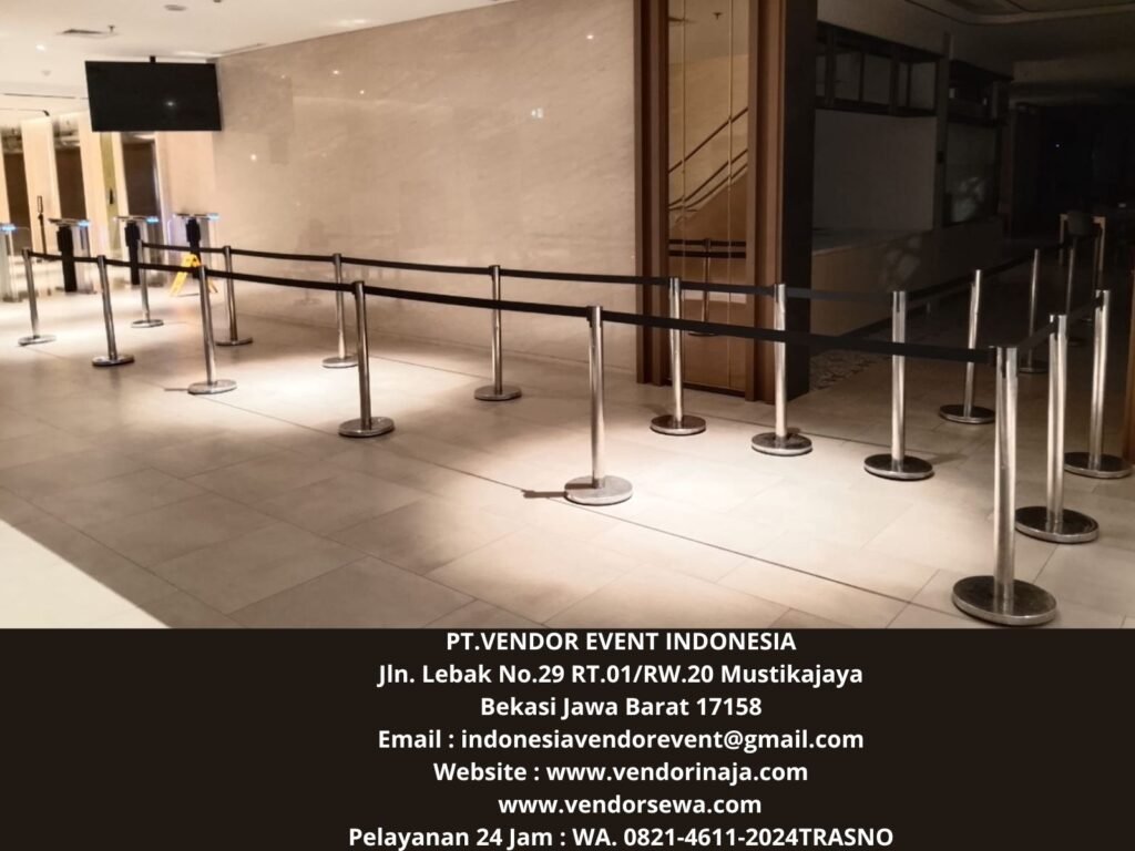 Rental Tiang Pembatas Antri Pita Tarik Jakarta