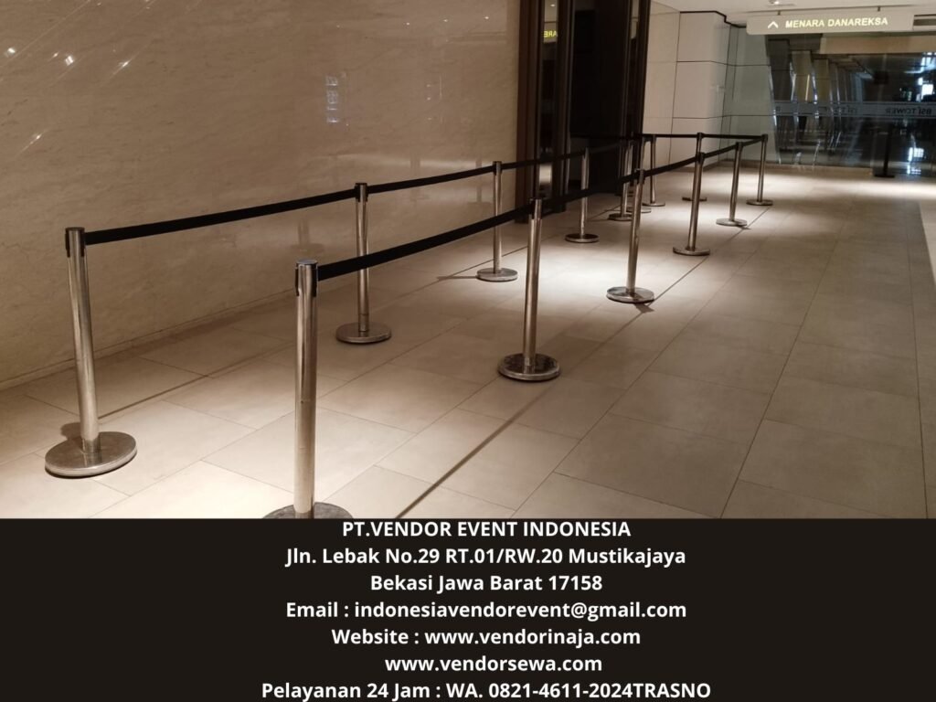 Rental Tiang Pembatas Antri Pita Tarik Jakarta