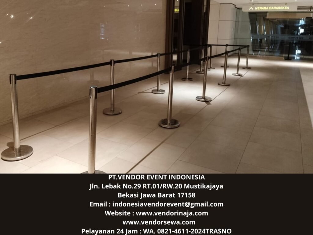 Rental Tiang Pembatas Antri Pita Tarik Jakarta