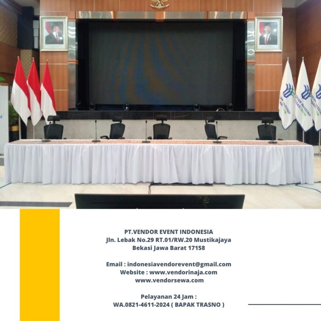 Gudang Sewa Meja Ibm Cover Skirting Putih Di Jakarta