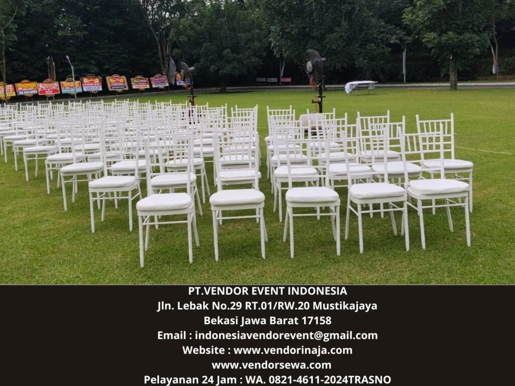 Sewa Kursi Tiffany Event Area The white hous bogor