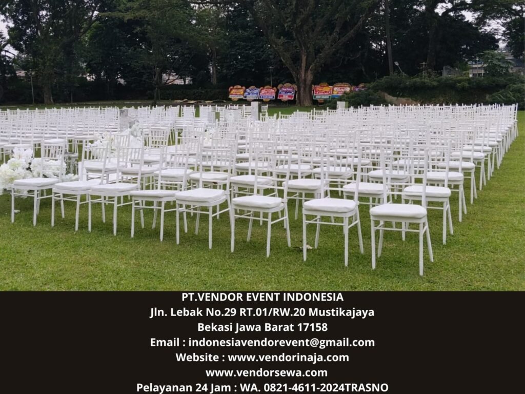 Sewa Kursi Tiffany Event Area The white hous bogor