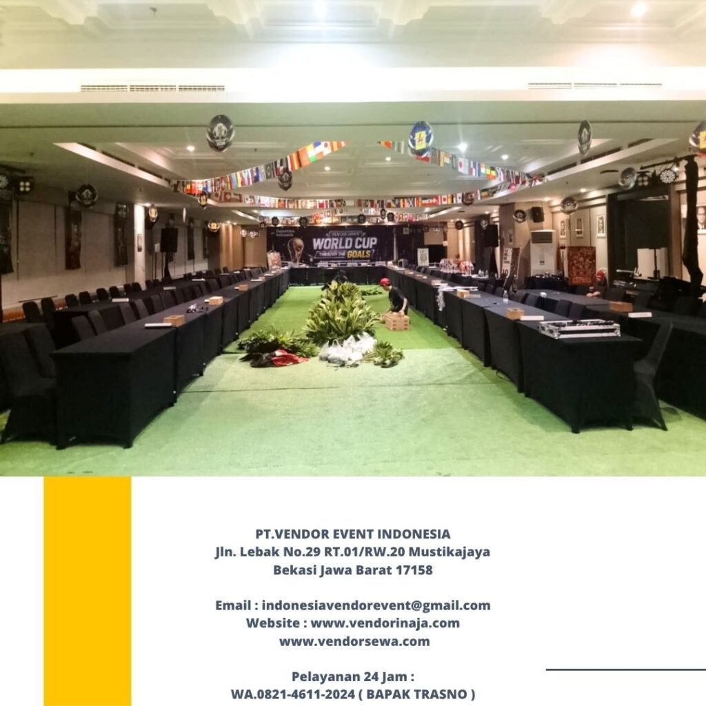 Rental Meja Kotak,Kursi event Cover Hitam Karawang