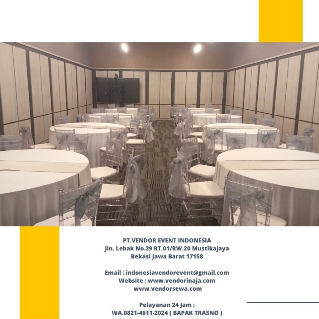 Rental Round table,Tiffany Acrylic Chairs Jakarta