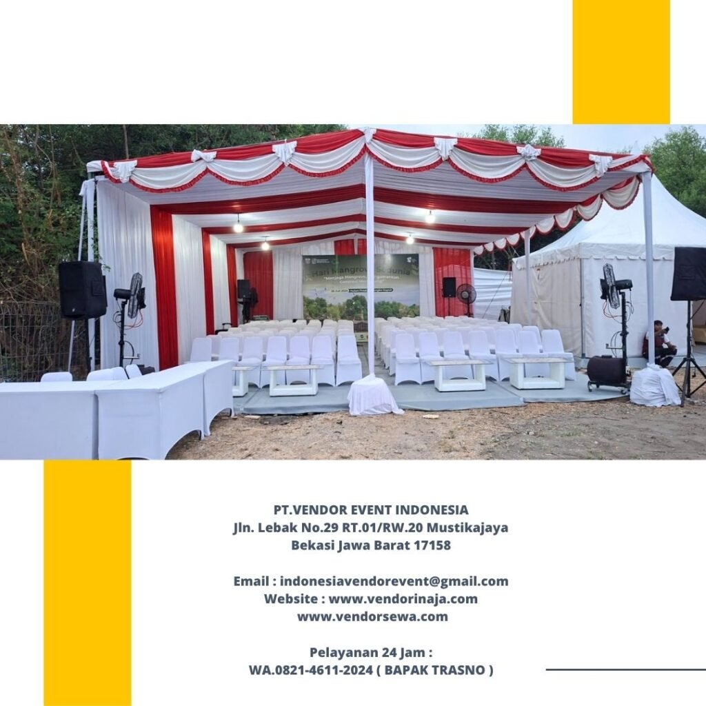 Rental Tenda Merah Putih Event HUT RI Depok