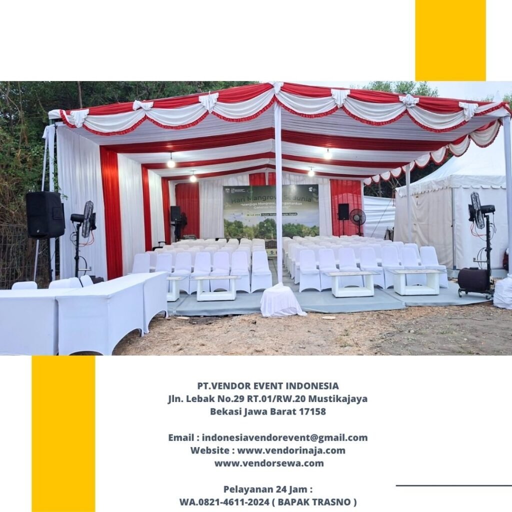 Rental Tenda Merah Putih Event HUT RI Depok