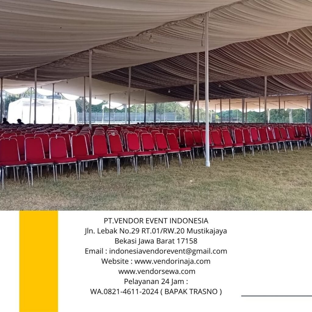 Rental Tenda serut putih,kursi futura polos jakarta