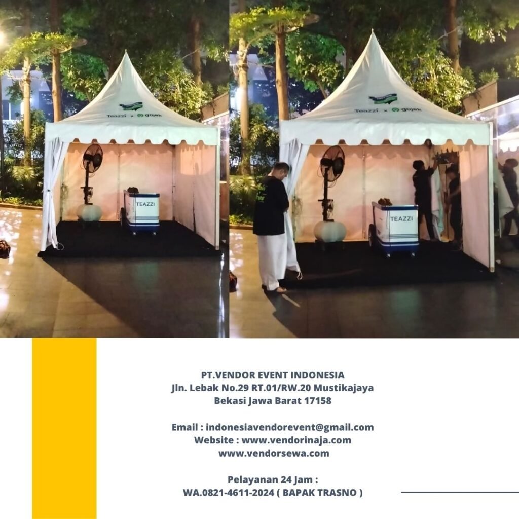 Sewa Tenda Sarnafil Kerucut Putih,Misty fan Jakarta