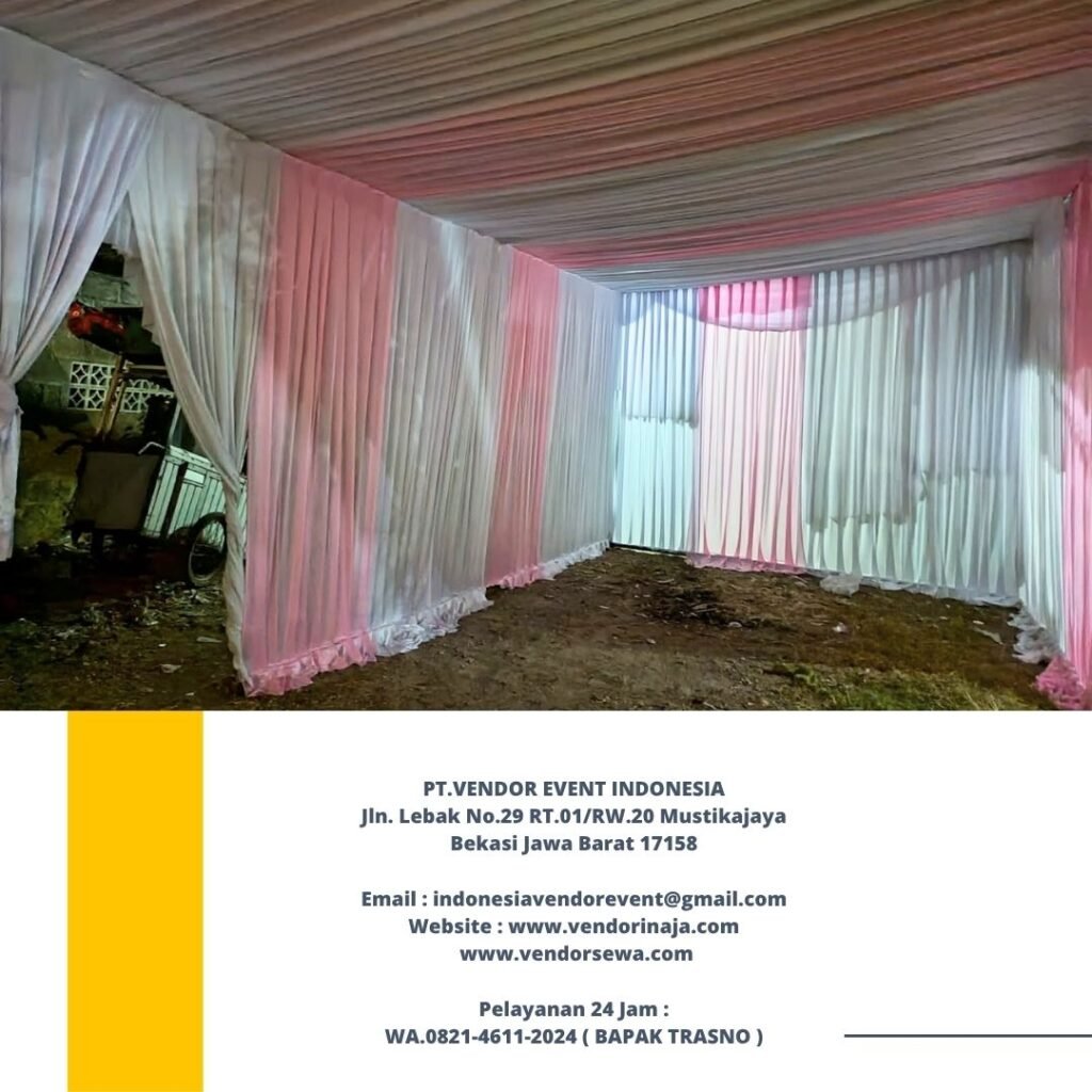 Sewa Tirai Dekorasi,Tenda Dan Toilet Portable Bogor