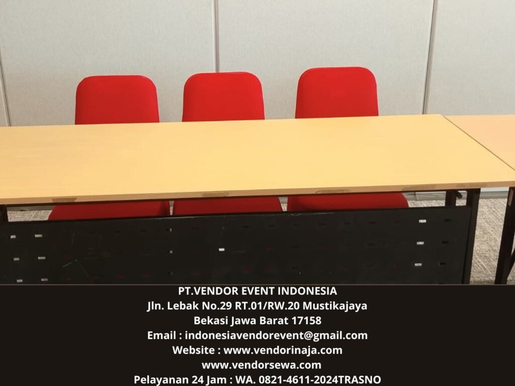 Sewa Kursi Susun Sarung Kursi Ketat Merah Jakarta