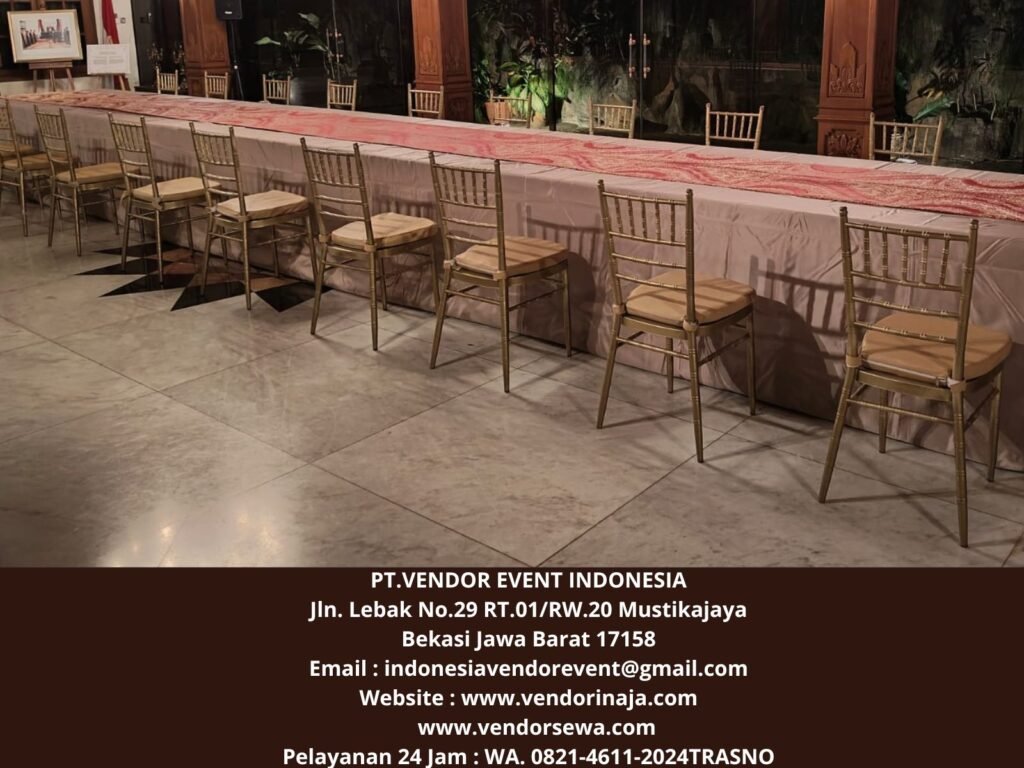 Sewa Kursi Tiffany Gold Event Dewandaru jaksel