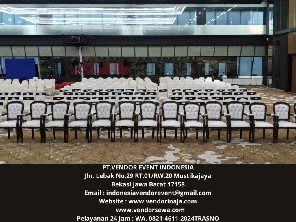 Sewa Kursi VIP Kayu Atau Arm Chairs VIP Gedung Asean Blok M