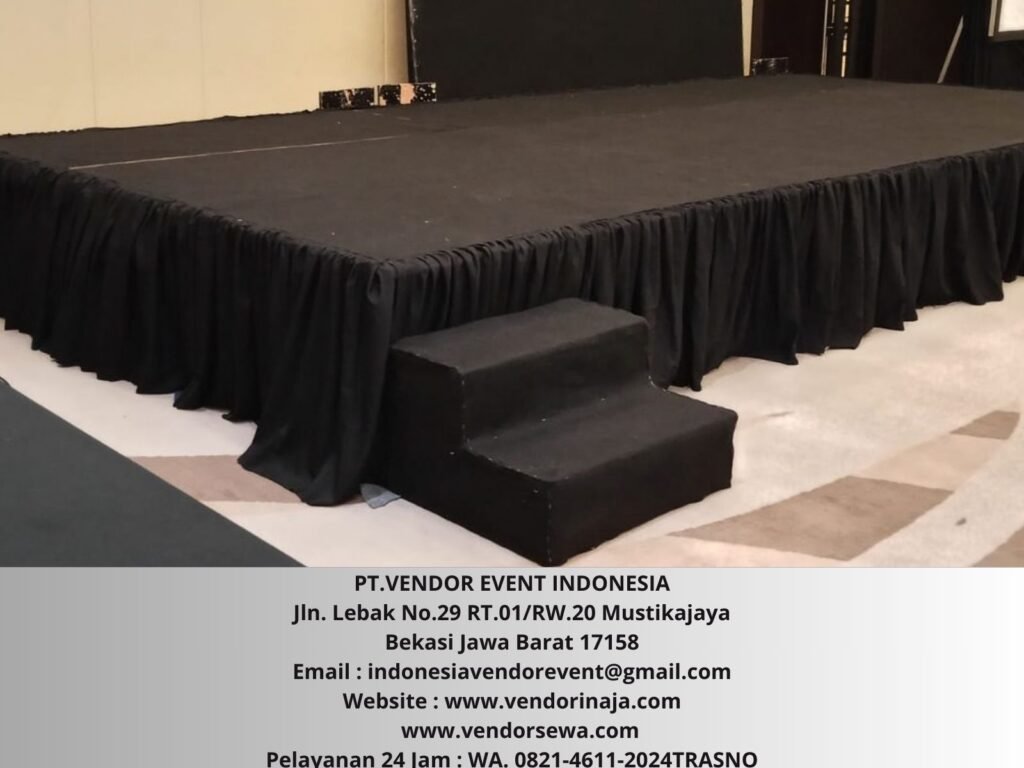 Sewa Panggung Karpet Hitam Novotel Pulomas