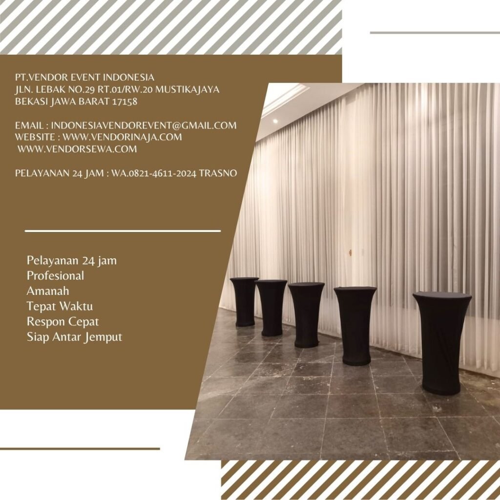 Sewa Kursi,Meja Barstool Cover Hitam Ketat Jakarta