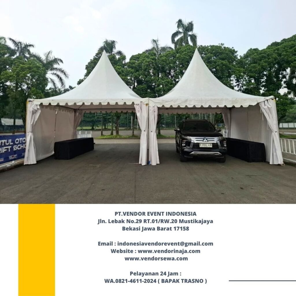 Sewa Tenda Kerucut Atau Tenda Sarnafil Putih Jakpus
