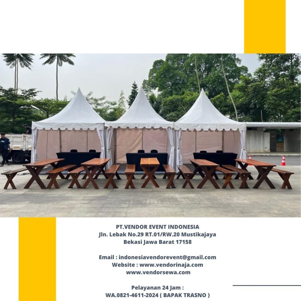 Sewa Tenda Kerucut Atau Tenda Sarnafil Putih Jakpus