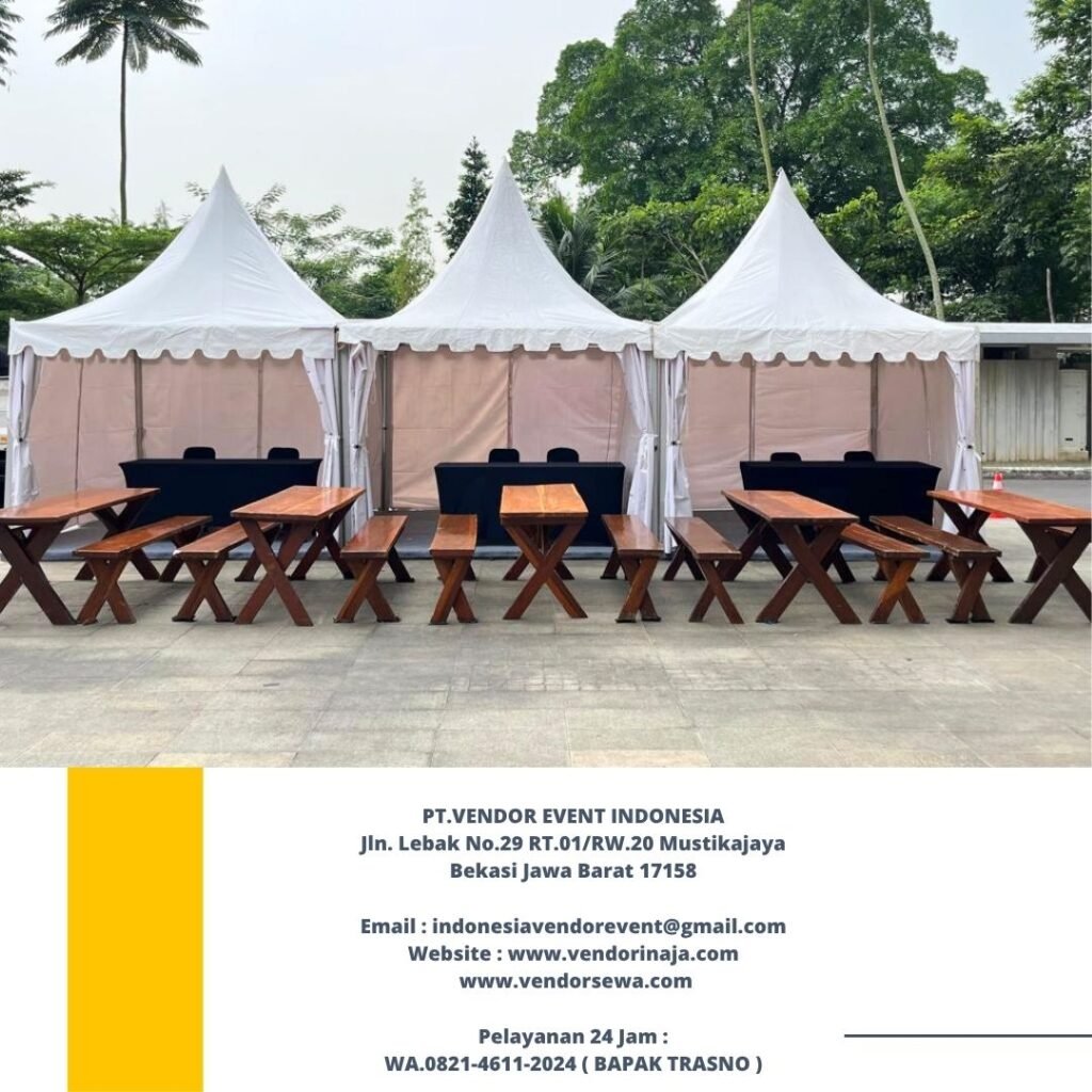 Sewa Tenda Kerucut Atau Tenda Sarnafil Putih Jakpus