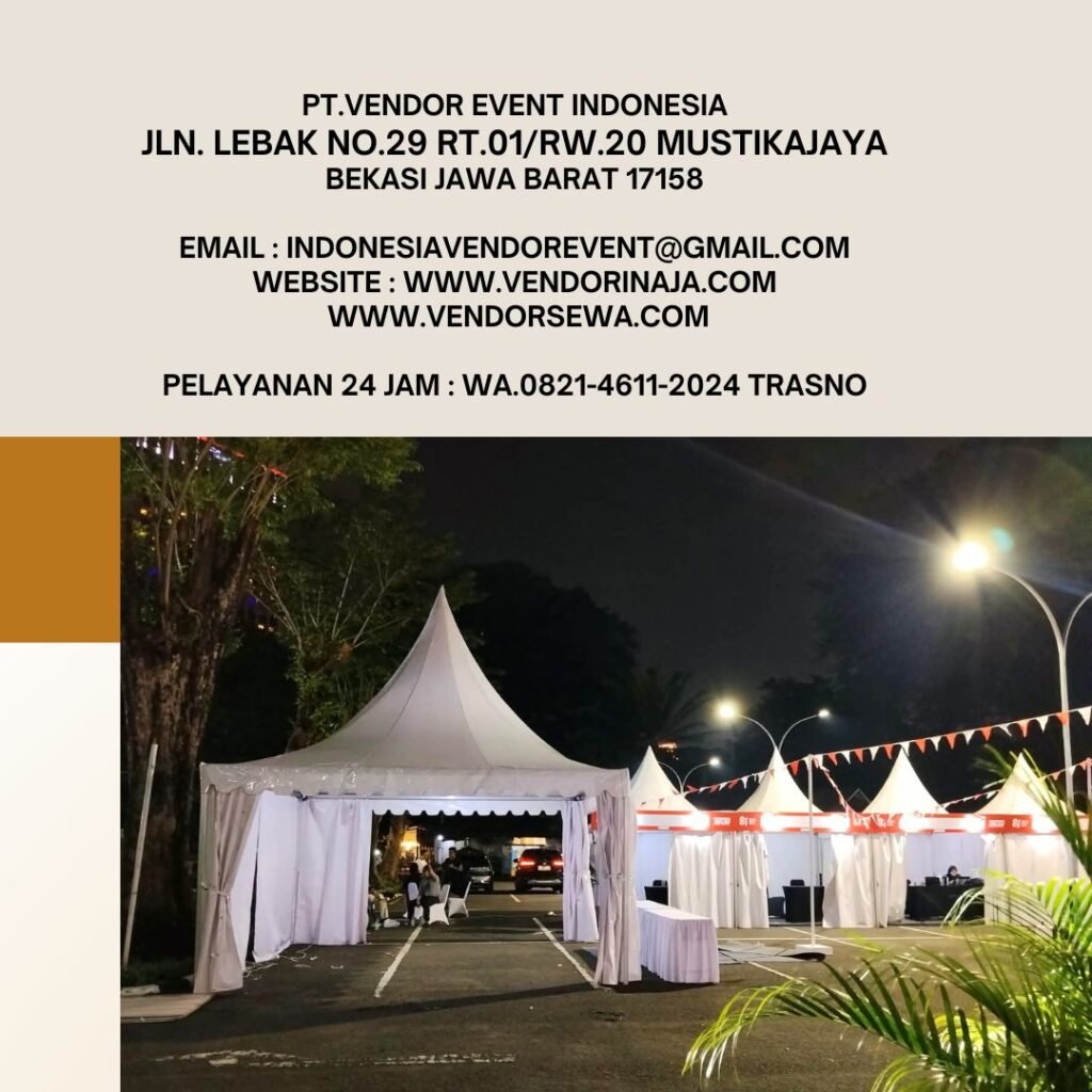 Sewa Tenda Kerucut Event Warung NASI GANDUL Senopati Jakarta Selatan