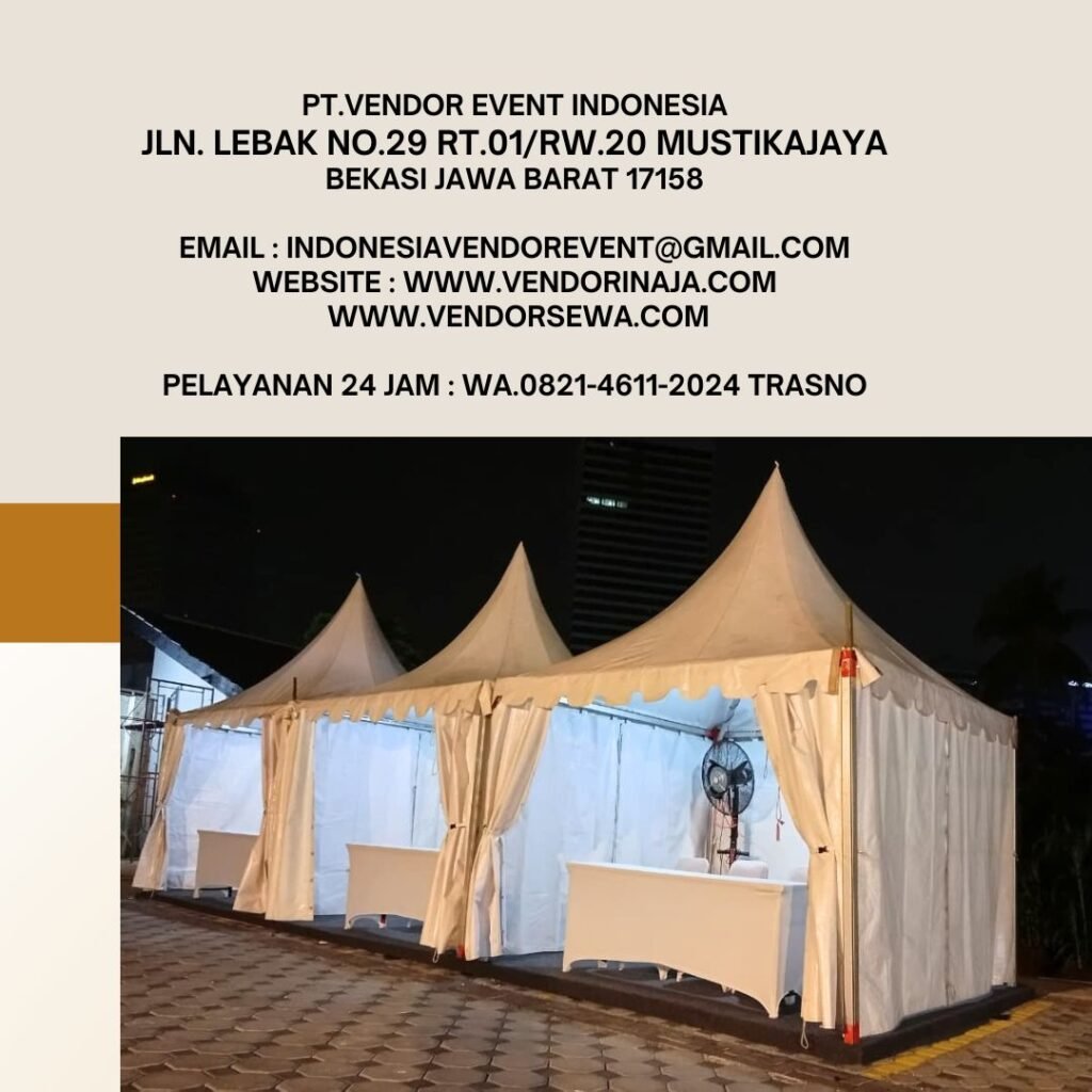 Sewa Tenda Kerucut Event Warung NASI GANDUL Senopati Jakarta Selatan