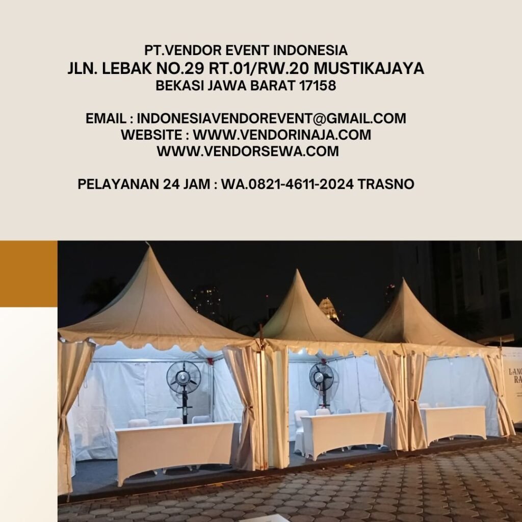 Sewa Tenda Kerucut Event Warung NASI GANDUL Senopati Jakarta Selatan