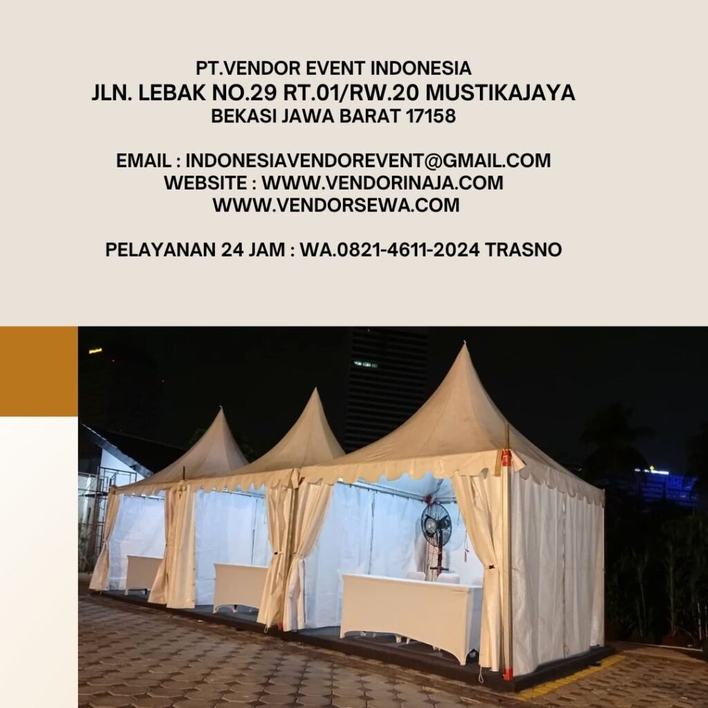 Sewa Tenda Kerucut Event Warung NASI GANDUL Senopati Jakarta Selatan
