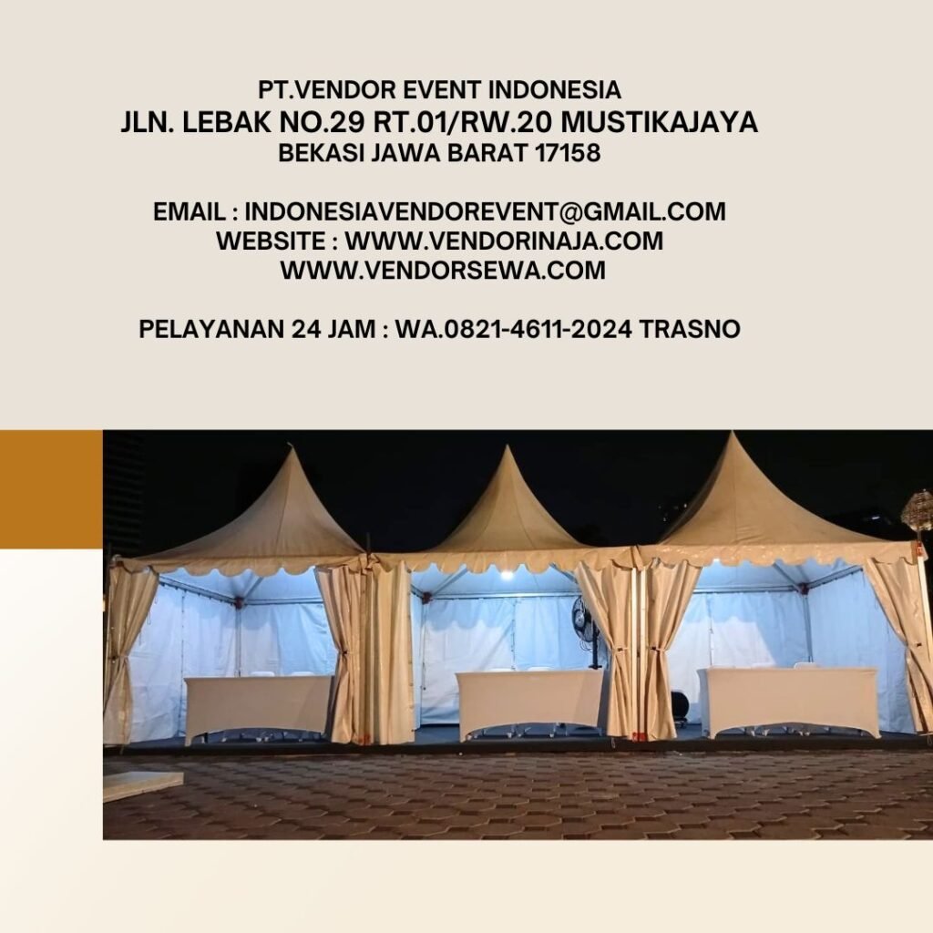 Sewa Tenda Kerucut Event Warung NASI GANDUL Senopati Jakarta Selatan
