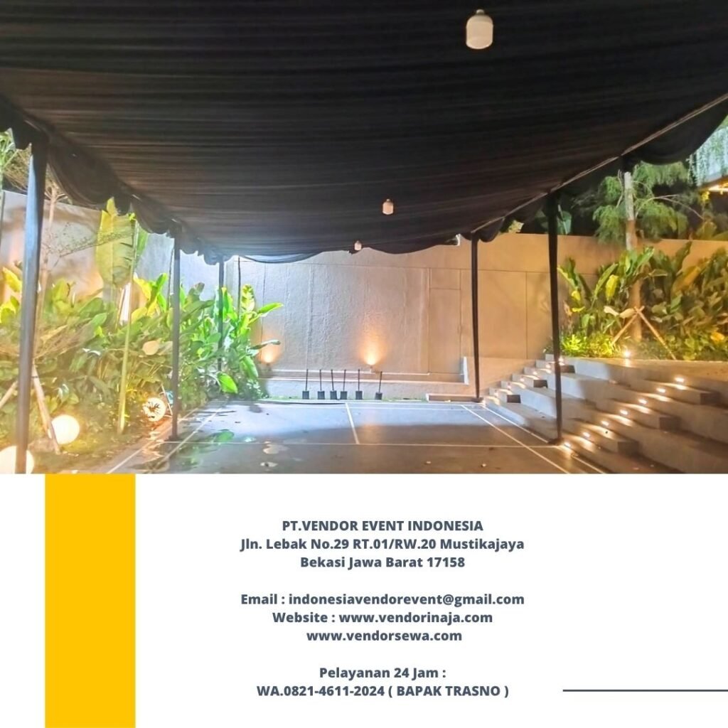 Sewa Tenda Serut Kain hitam Bogor