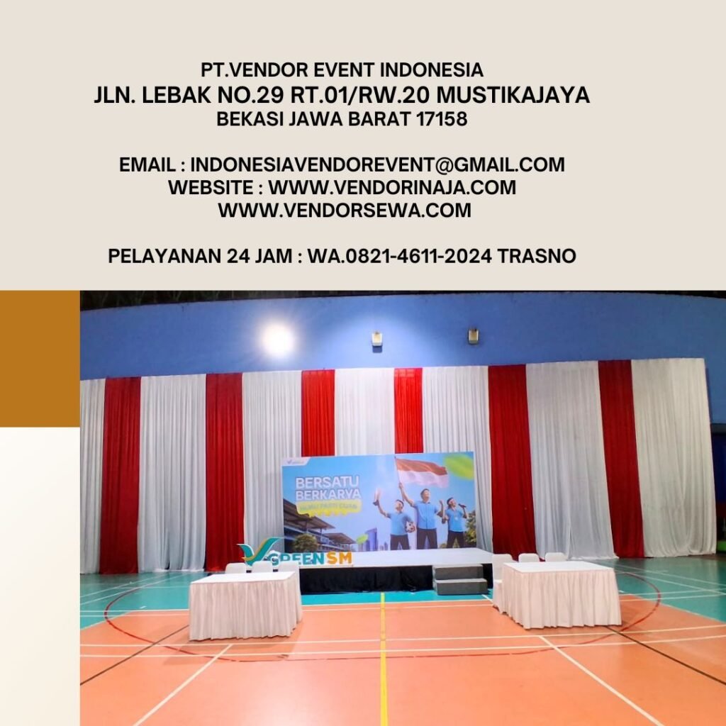 Sewa Tirai,Meja,Kursi,Backdrop,Panggung Tanjung Priok Jakarta Utara